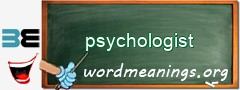 WordMeaning blackboard for psychologist